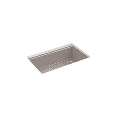 BillingsE 29'' undermount single-bowl kitchen sink - Matte Taupe by Kohler