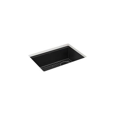 BillingsE 27'' undermount single-bowl kitchen sink - Matte Black by Kohler