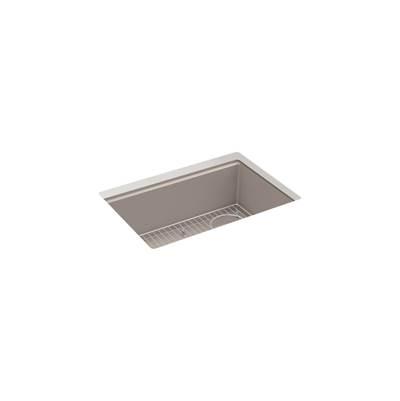 BillingsE 27'' undermount single-bowl kitchen sink - Matte Taupe by Kohler