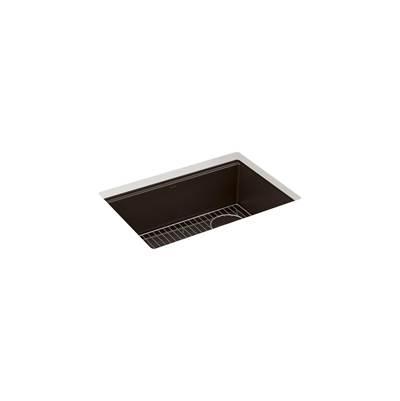 BillingsE 27'' undermount single-bowl kitchen sink - Matte Brown by Kohler