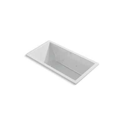 Kohler Underscore 60'' x 32'' drop-in heated whirlpool bath - Ice Grey by Kohler