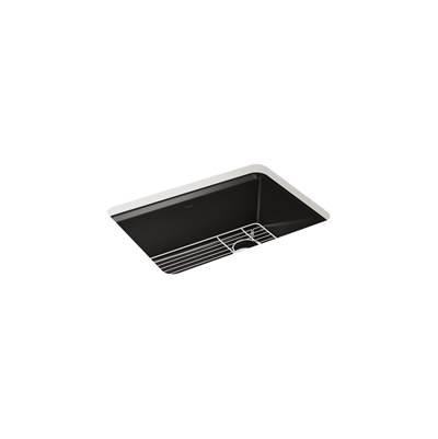 Kohler Riverby 27 in. Undermount Single-Bowl Kitchen Sink - Black by Kohler