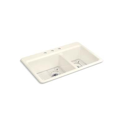Kohler | Riverby | Drop In Kitchen Sink - Biscuit by Kohler