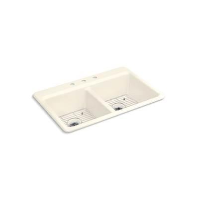Kohler | Riverby | Drop In Kitchen Sink - Biscuit by Kohler
