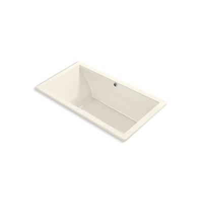 Kohler Underscore 66'' x 36'' drop-in Heated BubbleMassageE air bath - Biscuit by Kohler