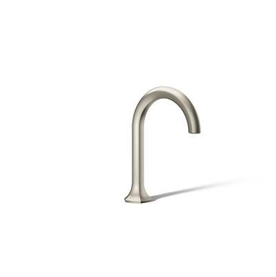 Kohler Occasion Bathroom sink faucet spout with Cane design, 0.5 gpm - Vibrant Brushed Nickel