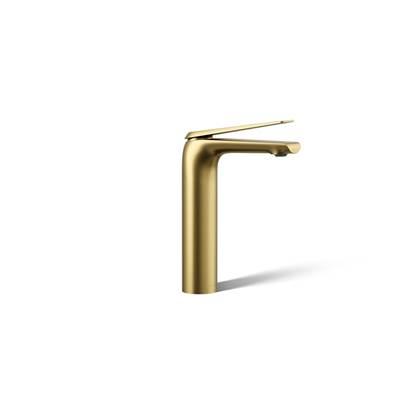Avid Tall single-handle bathroom sink faucet, 1.2 gpm - Vibrant Brushed Moderne Brass by Kohler
