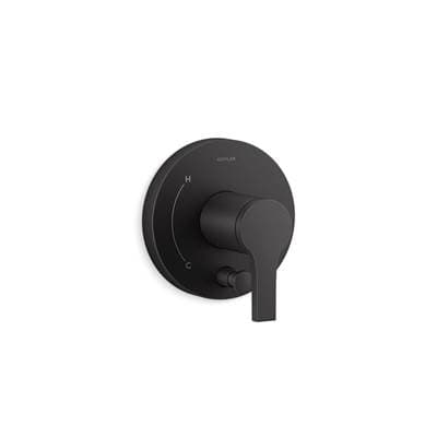 Kohler Elate Rite-Temp valve trim with diverter - Matte Black