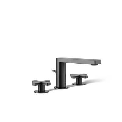 Kohler Composed Widespread bathroom sink faucet with Cross handles, 1.2 gpm - Matte Black by Kohler