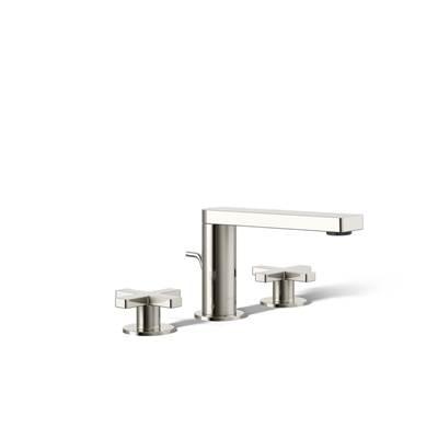 Kohler Composed Widespread bathroom sink faucet with Cross handles, 1.2 gpm - Vibrant Polished Nickel by Kohler