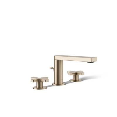Kohler Composed Widespread bathroom sink faucet with Cross handles, 1.2 gpm - Vibrant Brushed Bronze by Kohler