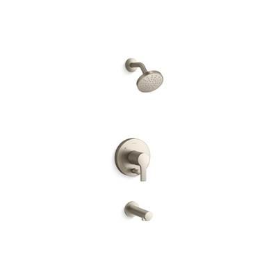 Kohler Elate Rite-Temp Bath And Shower Trim Kit With Push-Button Diverter 2.5 GPM - Vibrant Brushed Nickel by Kohler