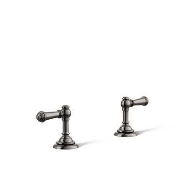 Artifacts Lever bathroom sink faucet handles - Vibrant Titanium by Kohler