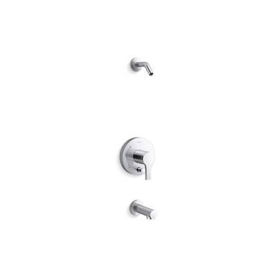 Kohler Elate Rite-Temp Bath And Shower Trim Kit With Push-Button Diverter Without Showerhead - Polished Chrome by Kohler