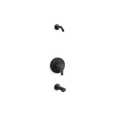Kohler Elate Rite-Temp Bath And Shower Trim Kit With Push-Button Diverter Without Showerhead - Matte Black by Kohler