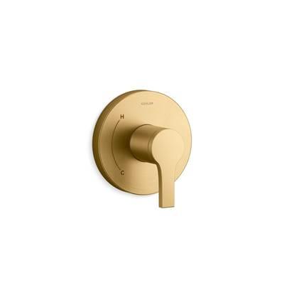 Kohler Elate Rite-Temp Valve Trim - Vibrant Brushed Moderne Brass by Kohler