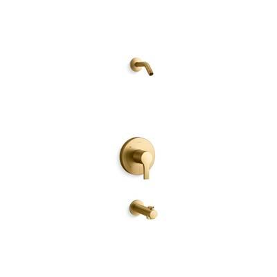 Kohler Elate Rite-Temp Bath And Shower Trim Kit Without Showerhead - Vibrant Brushed Moderne Brass by Kohler
