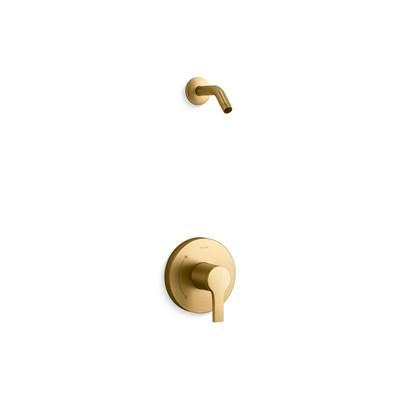 Kohler Elate Rite-Temp Shower Trim Kit Without Showerhead - Vibrant Brushed Moderne Brass by Kohler