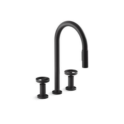 Kohler Touchless pull-down kitchen sink faucet with two-function sprayhead - Matte Black by Kohler