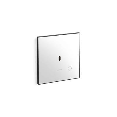 Kohler Glass faceplate for concealed touchless toilet flushometer, 1.28 gpf - Matte Black by Kohler