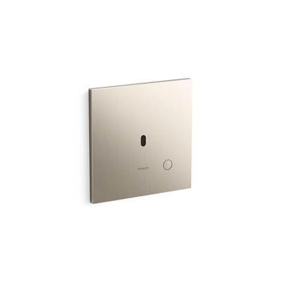 Kohler Metal faceplate for concealed touchless urinal flushometer, 0.125 gpf - Vibrant Brushed Nickel by Kohler