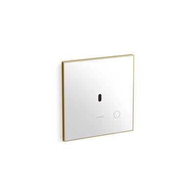 Kohler Glass faceplate for concealed touchless toilet flushometer, 1.1 gpf - Vibrant Brushed Moderne Brass by Kohler