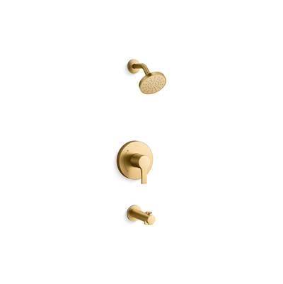 Kohler Elate Rite-Temp Bath And Shower Trim Kit 1.5 GPM - Vibrant Brushed Moderne Brass by Kohler