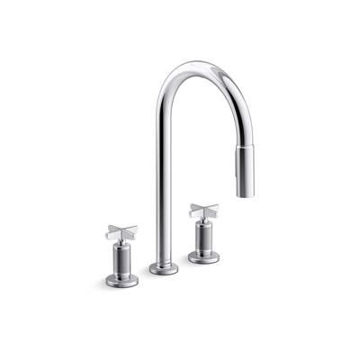 Kohler Touchless pull-down kitchen sink faucet with two-function sprayhead - Polished Chrome by Kohler