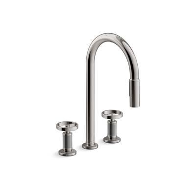 Kohler Touchless pull-down kitchen sink faucet with two-function sprayhead - Vibrant Titanium by Kohler