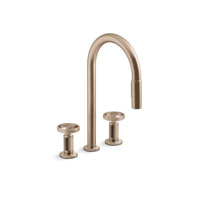 Kohler Touchless pull-down kitchen sink faucet with two-function sprayhead - Vibrant Brushed Bronze by Kohler