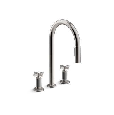Kohler Touchless pull-down kitchen sink faucet with two-function sprayhead - Vibrant Titanium by Kohler