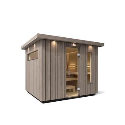 Kohler Six-person Outdoor Sauna - Weathered Grey Spruce by Kohler