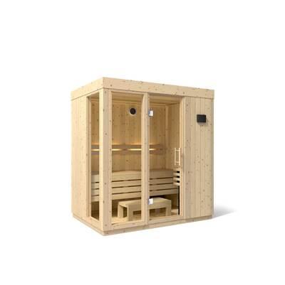 Kohler Three-person Indoor Sauna With Floor - Scandinavian Spruce by Kohler