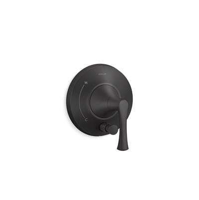 Kohler BuckleyE Rite-Temp valve trim with diverter - Matte Black by Kohler