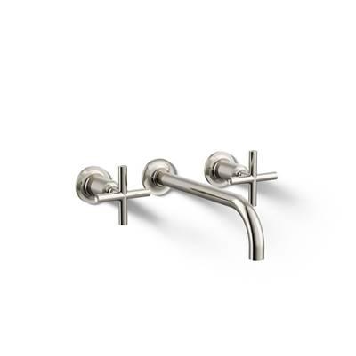 Kohler Purist Wall-mount bathroom sink faucet trim with Cross handles, 1.2 gpm - Vibrant Polished Nickel by Kohler