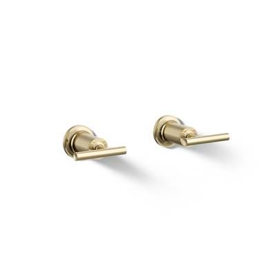 Kohler Purist Deck- or wall-mount bath faucet handle trim with lever design - Vibrant French Gold by Kohler