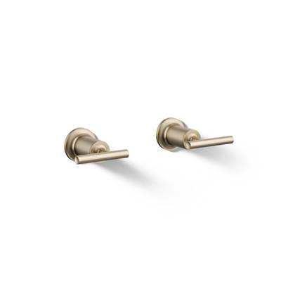 Kohler Purist Deck- or wall-mount bath faucet handle trim with lever design - Vibrant Brushed Bronze by Kohler