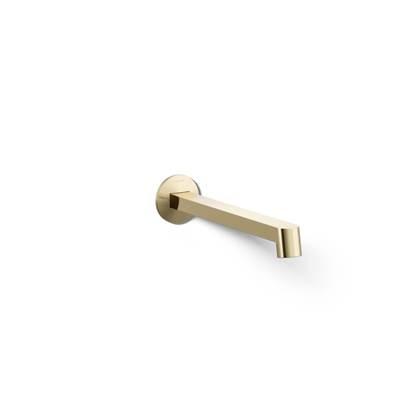 Kohler Components Wall-mount bathroom sink faucet spout with Row design, 1.2 gpm - Vibrant French Gold by Kohler