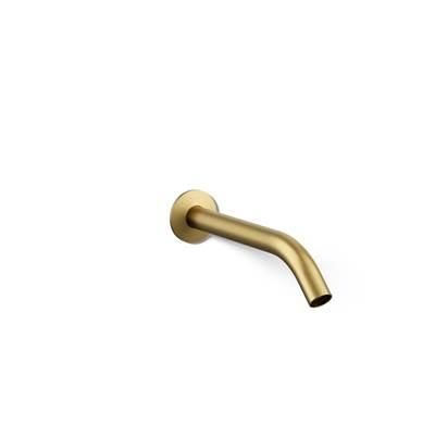 Kohler Components Wall-mount bathroom sink faucet spout with Tube design, 1.2 gpm - Vibrant Brushed Moderne Brass by Kohler