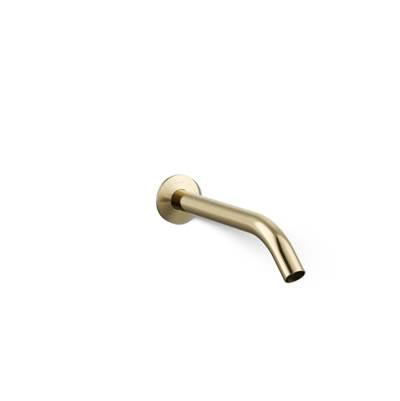 Kohler Components Wall-mount bathroom sink faucet spout with Tube design, 1.2 gpm - Vibrant French Gold by Kohler