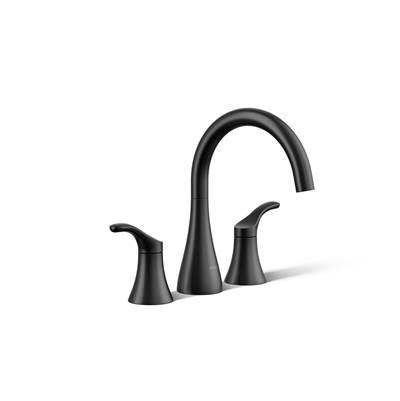 Kohler Simplice Deck-mount bath faucet trim - Matte Black by Kohler