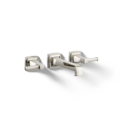Kohler Riff Wall-mount bathroom sink faucet trim, 1.2 gpm - Vibrant Polished Nickel by Kohler