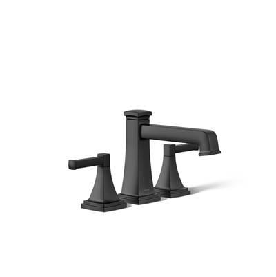 Kohler Riff Deck-mount bath faucet trim with diverter - Matte Black by Kohler