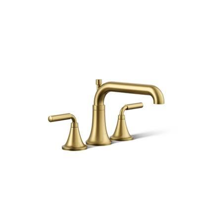 Kohler ToneE Deck-mount bath faucet trim with diverter - Vibrant Brushed Moderne Brass by Kohler