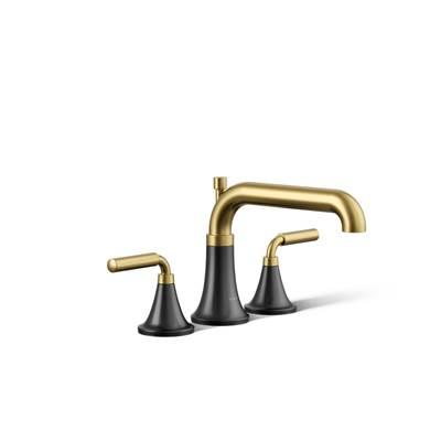 Kohler ToneE Deck-mount bath faucet trim with diverter - Matte Black With Brushed Moderne Brass by Kohler