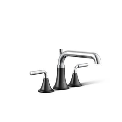 Kohler ToneE Deck-mount bath faucet trim with diverter - Polished Chrome With Matte Black by Kohler