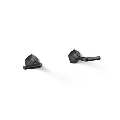 Kohler Occasion Wall-mount bathroom sink faucet Lever handle trim, 1.2 gpm - Matte Black by Kohler