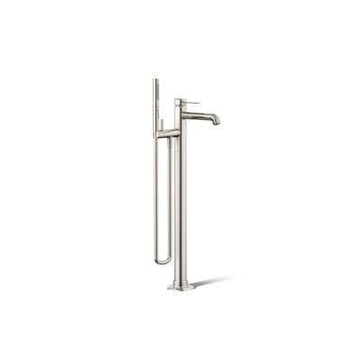 Kohler Occasion Floor-mount bath filler trim with handshower - Vibrant Polished Nickel by Kohler