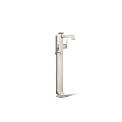 Kohler Riff Floor-mount bath filler trim with handshower - Vibrant Brushed Nickel by Kohler