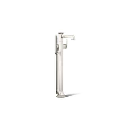 Kohler Riff Floor-mount bath filler trim with handshower - Vibrant Polished Nickel by Kohler